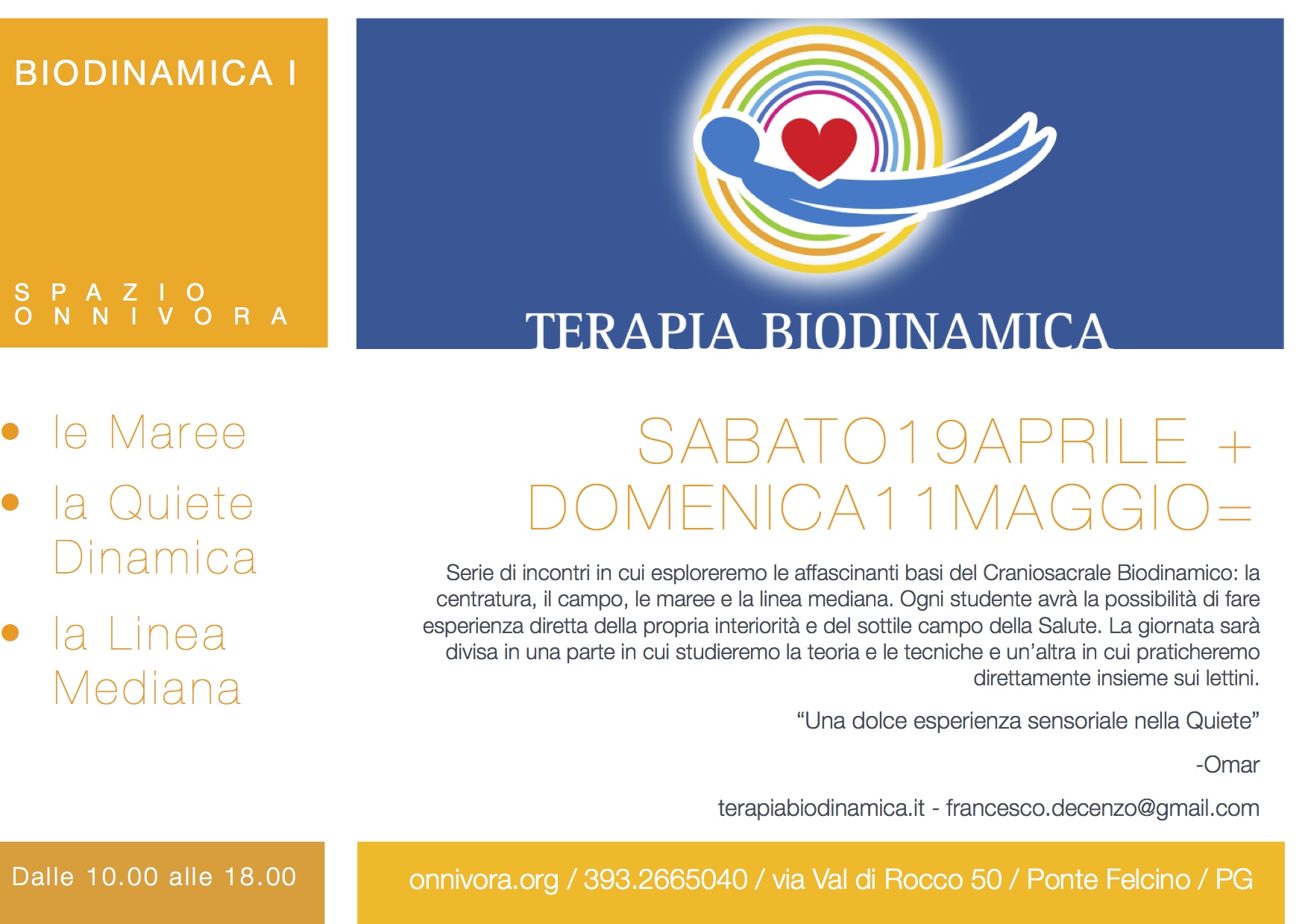 Aprile+Maggio= Biodinamica I (2014)